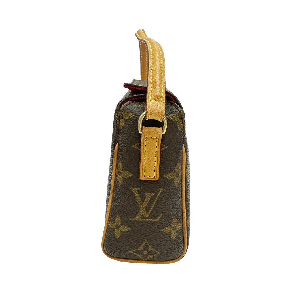 Louis Vuitton Canvas Bag Monogram Brown Shoulder Recital